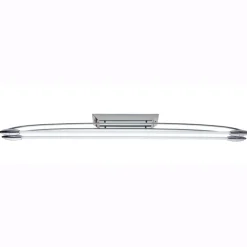Harper 2 Light Chrome & Opal Glass LED Flush Ceiling Light Large