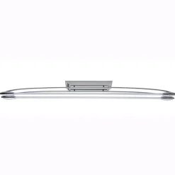 Harper 2 Light Chrome & Opal Glass LED Flush Ceiling Light Large
