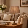 Harriet Pleated Drum Lamp Shade ‚Äì 40cm Mink