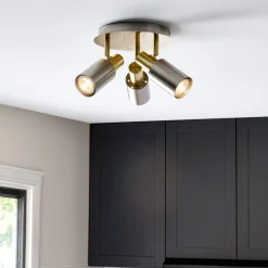 Hayes Matte Nickel 3-Light Spotlight Plate