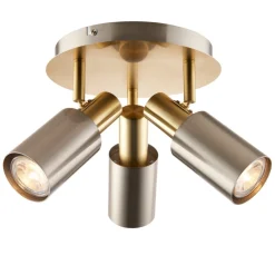 Hayes Matte Nickel 3-Light Spotlight Plate