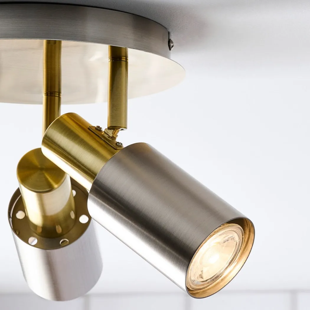 Hayes Matte Nickel 3-Light Spotlight Plate