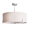 Hayfield 3 Light Satin Nickel & Grey Ceiling Pendant