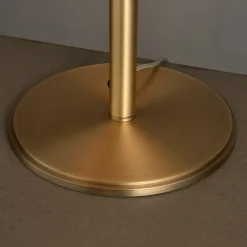 Hayfield Antique Brass & Green Velvet Table Lamp