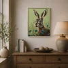 Hazel Hare 40x50cm Framed Canvas