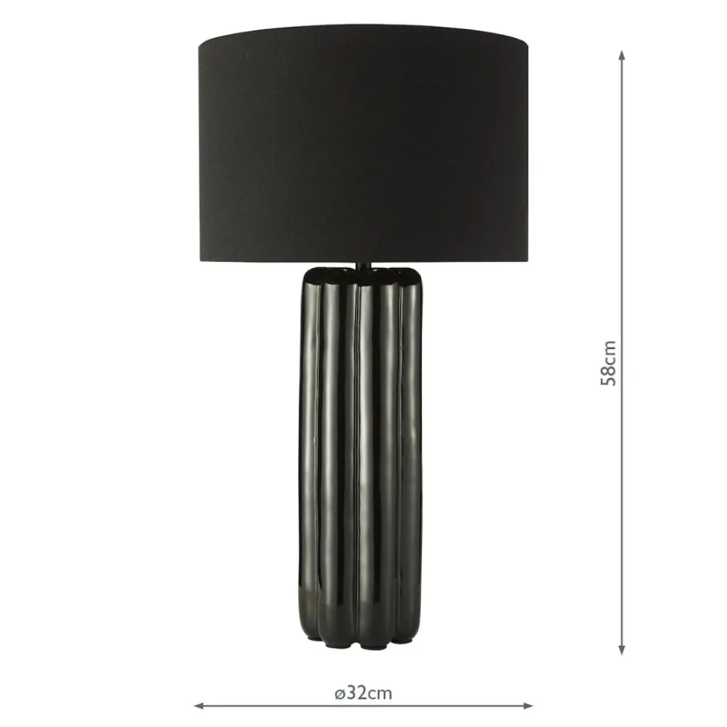 Hebron Black Table Lamp