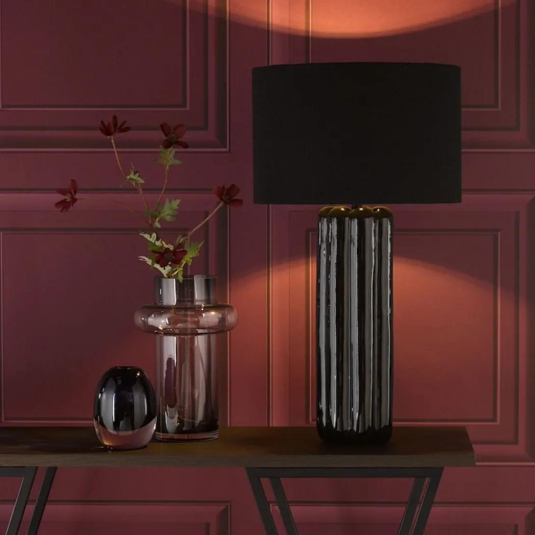 Hebron Black Table Lamp