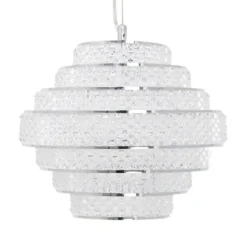 Heini Chrome & Crystal Ceiling Pendant