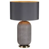 Helicon Grey Glass Table Lamp