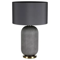 Helicon Grey Glass Table Lamp