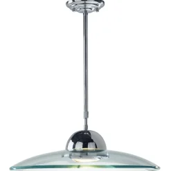 Hemisphere Pendant Ceiling Light Polished Chrome