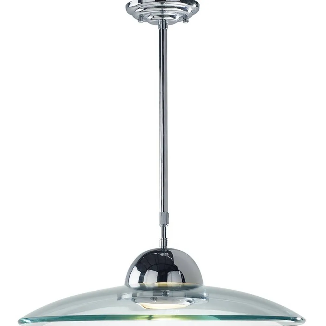 Hemisphere Pendant Ceiling Light Polished Chrome