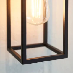Herbert 1 Light Black IP44 Wall Light