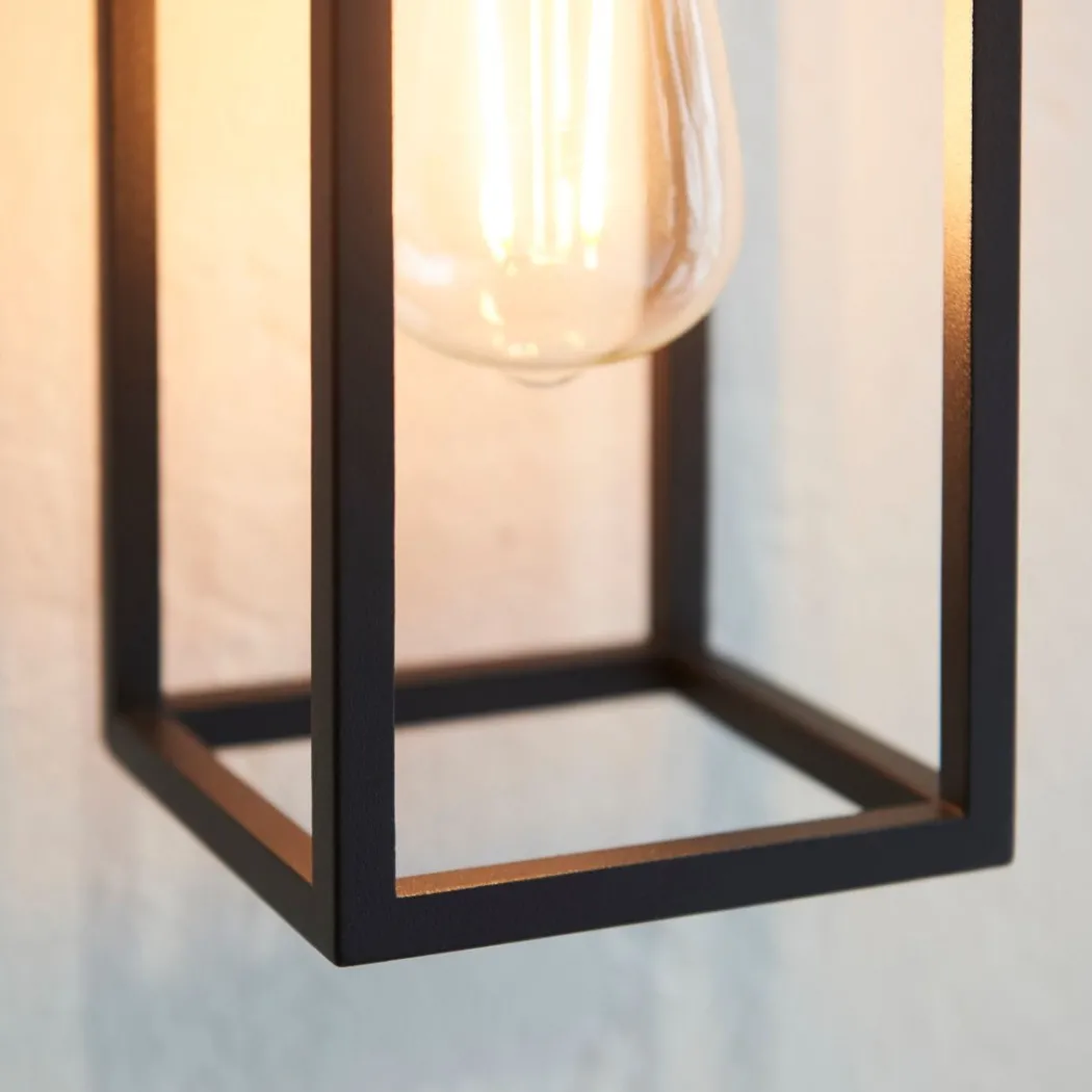 Herbert 1 Light Black IP44 Wall Light