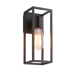 Herbert 1 Light Black IP44 Wall Light