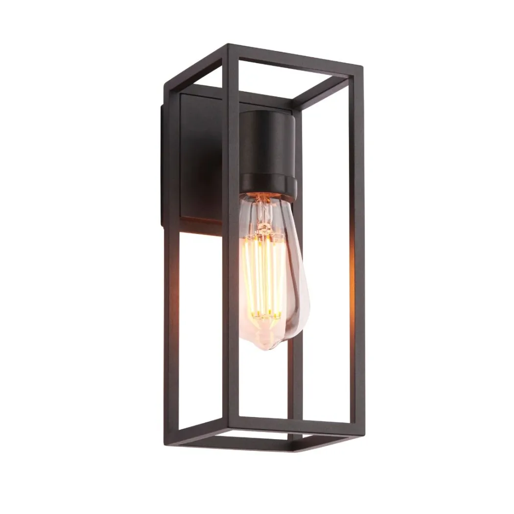 Herbert 1 Light Black IP44 Wall Light