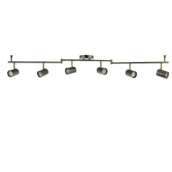 Hereford Matte Pewter 6-Spot Bar