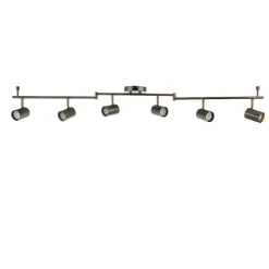 Hereford Matte Pewter 6-Spot Bar