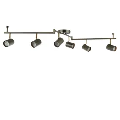 Hereford Matte Pewter 6-Spot Bar