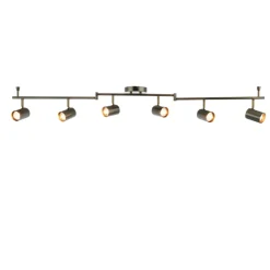 Hereford Matte Pewter 6-Spot Bar