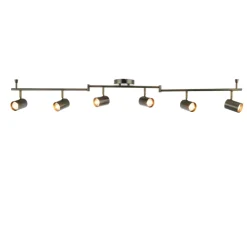 Hereford Matte Pewter 6-Spot Bar