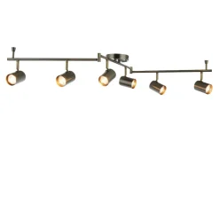 Hereford Matte Pewter 6-Spot Bar