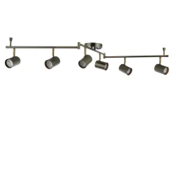 Hereford Matte Pewter 6-Spot Bar