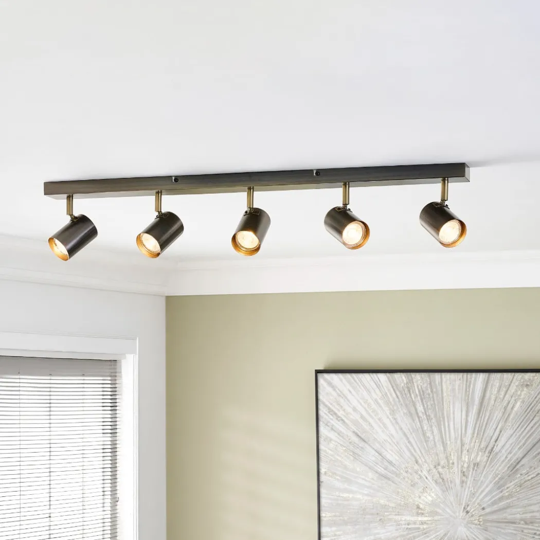 Hereford Matte Pewter 5-Spot Bar