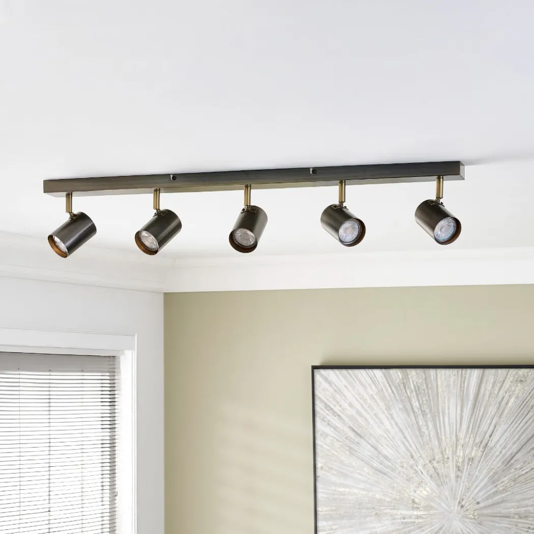 Hereford Matte Pewter 5-Spot Bar