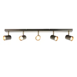 Hereford Matte Pewter 5-Spot Bar