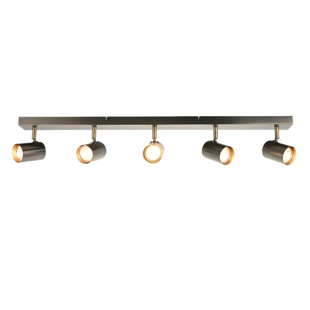 Hereford Matte Pewter 5-Spot Bar