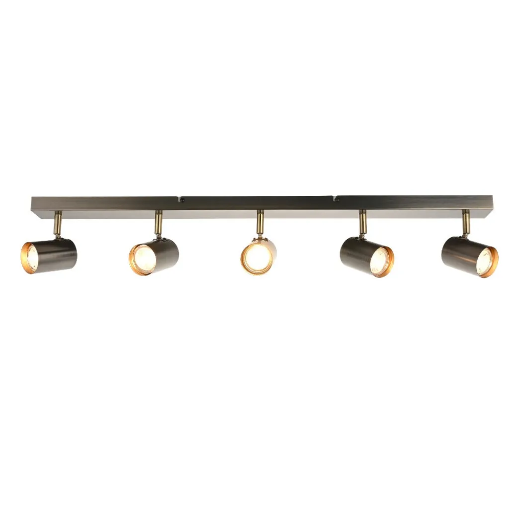 Hereford Matte Pewter 5-Spot Bar