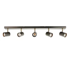 Hereford Matte Pewter 5-Spot Bar