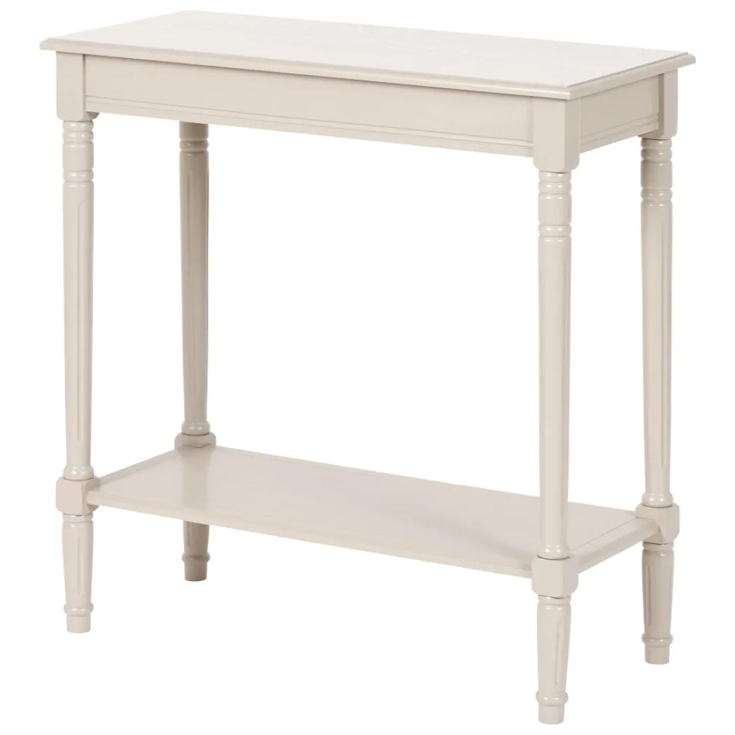Heritage Putty Wood Console Table