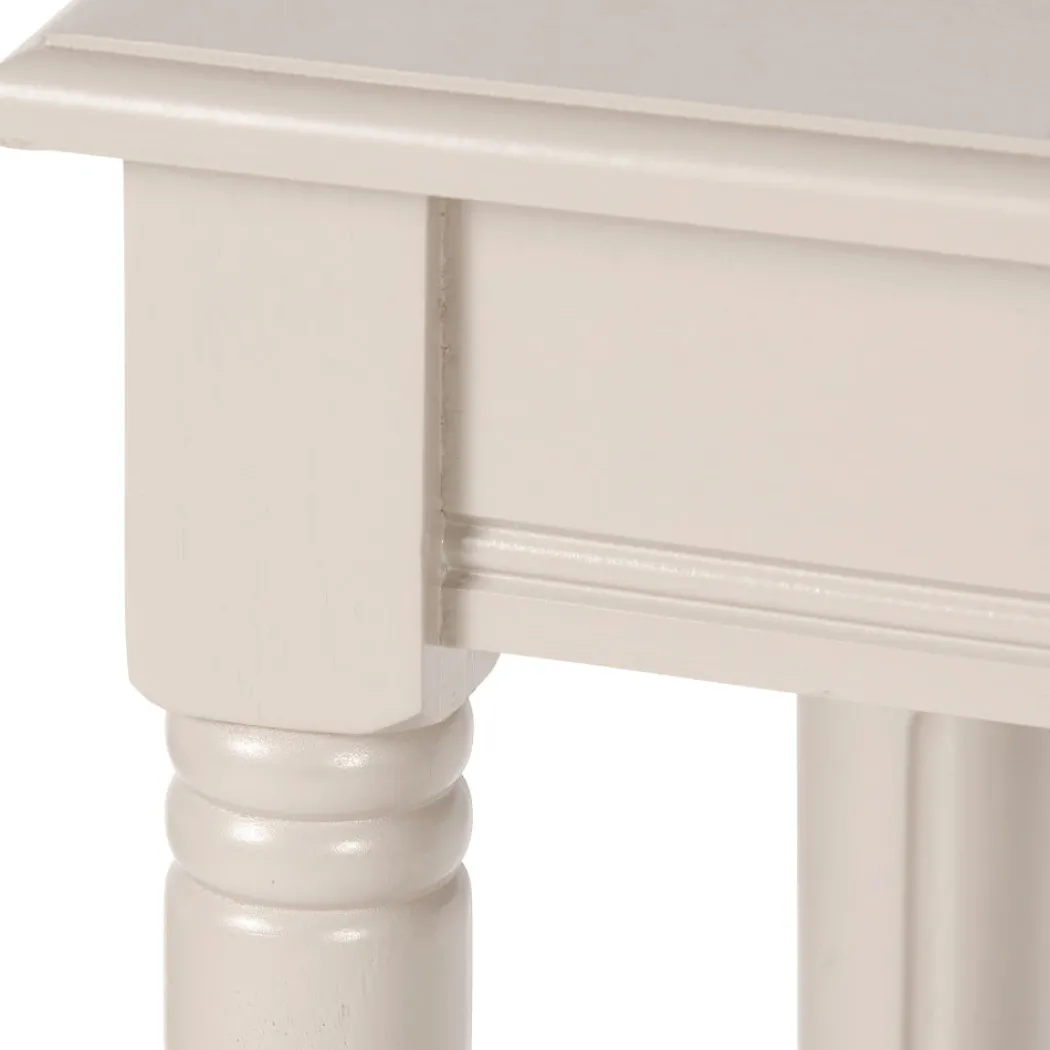 Heritage Putty Wood Console Table