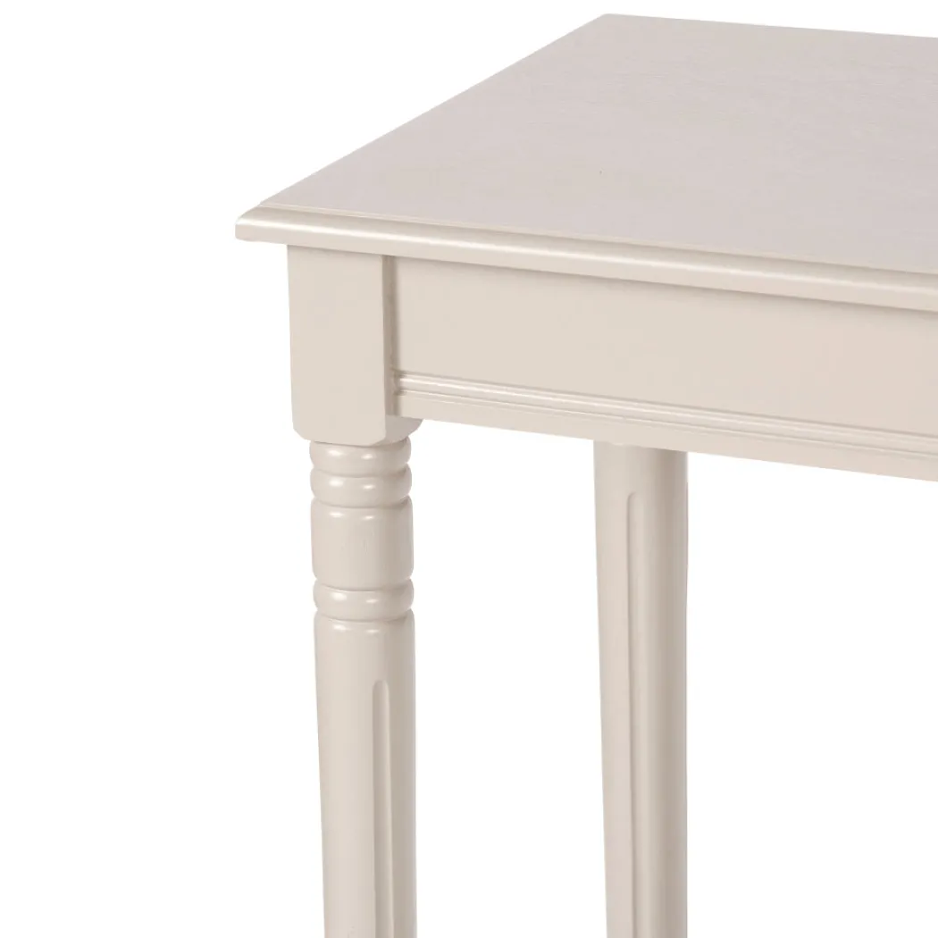 Heritage Putty Wood Console Table
