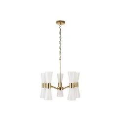 HERRERA 10 LIGHT GOLD PENDANT CEILING LIGHT