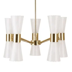 HERRERA 10 LIGHT GOLD PENDANT CEILING LIGHT