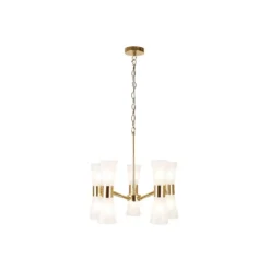 HERRERA 10 LIGHT GOLD PENDANT CEILING LIGHT