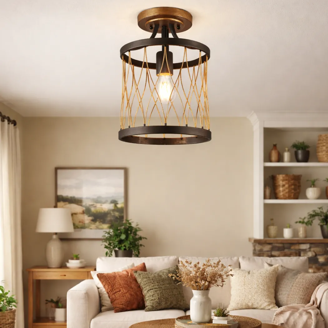 Heston Semi-Flush Ceiling Light