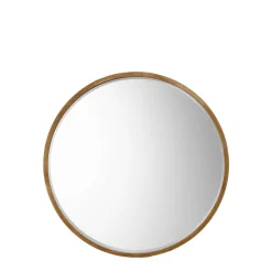 Higgins Round Antique Gold Mirror