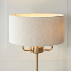 Highclere 3 Light Brass Table Lamp