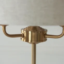 Highclere 3 Light Brass Table Lamp