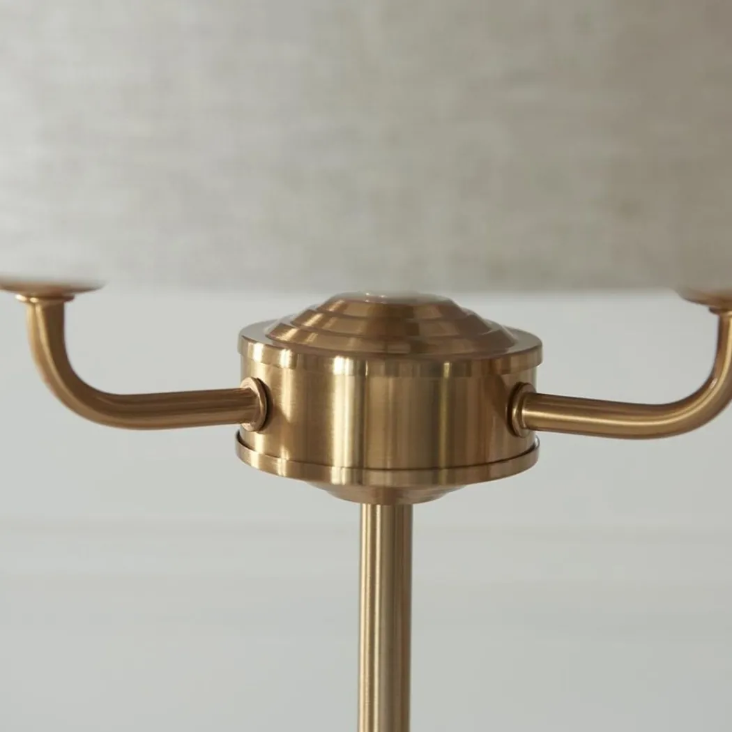 Highclere 3 Light Brass Table Lamp