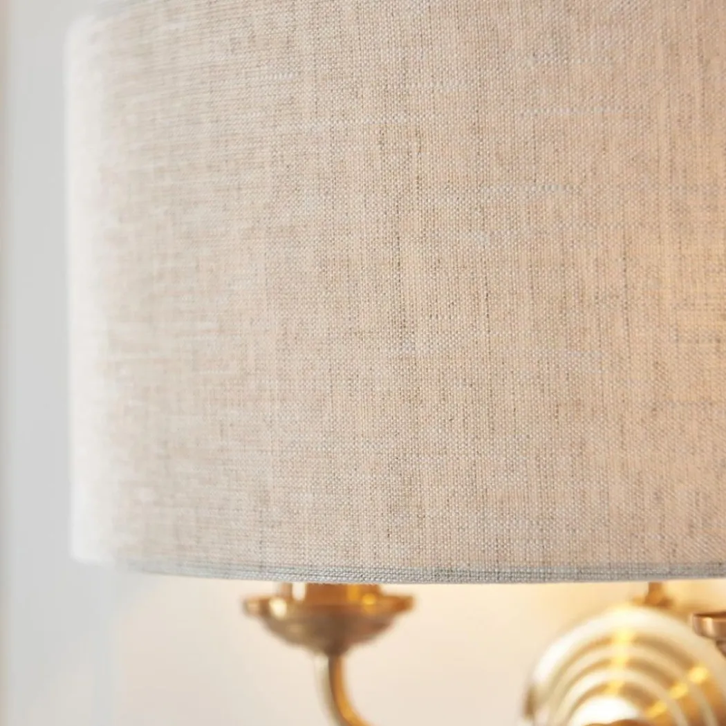 Highclere 2 Light Brass Wall Light