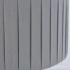 Highclere 3 Light Nickel & Charcoal Pleated Ceiling Pendant