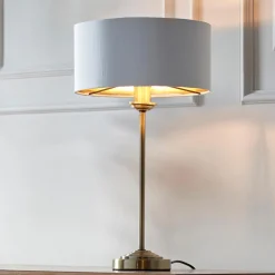 Highclere Antique Brass Table Lamp