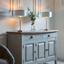 Highclere Antique Brass Table Lamp