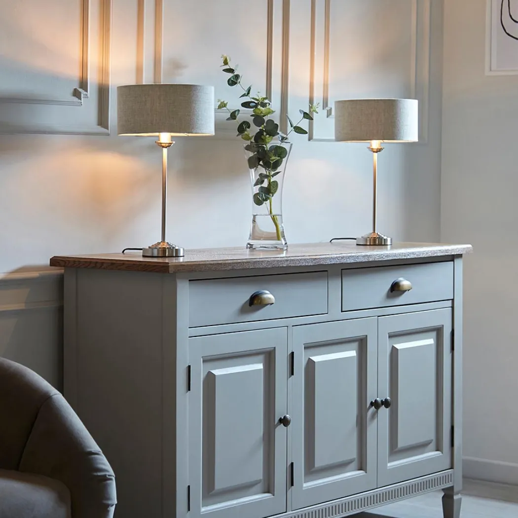 Highclere Silver Table Lamp