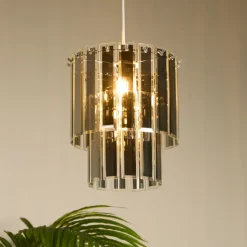 Highgrove Smoked Glass Ceiling Pendant Shade